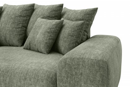 Glamour de Luxe II von Nova Via - Ecksofa links green