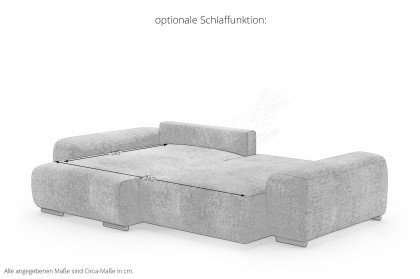 Glamour de Luxe II von Nova Via - Ecksofa links green