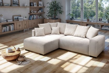 Arpino von Exxpo - Ecksofa links creme