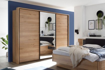 Bravo-sleeping von POL Power - Schwebetürenschrank Mauvella Oak - Spiegel