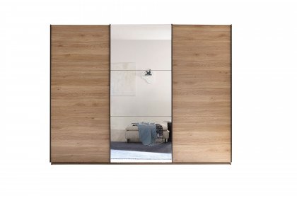 Bravo-sleeping von POL Power - Schwebetürenschrank Mauvella Oak - Spiegel