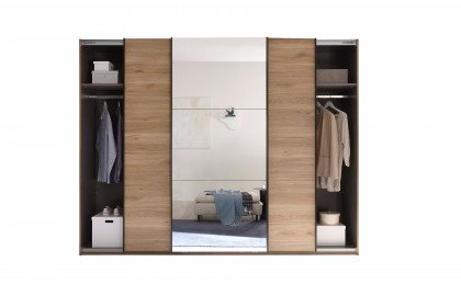 Bravo-sleeping von POL Power - Schwebetürenschrank Mauvella Oak - Spiegel