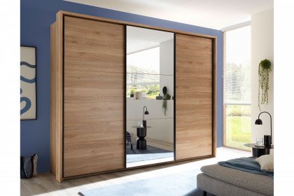 Bravo-sleeping von POL Power - Schwebetürenschrank Mauvella Oak - Spiegel