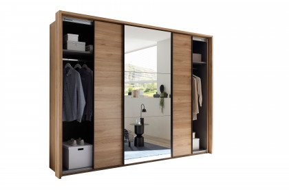 Bravo-sleeping von POL Power - Schwebetürenschrank Mauvella Oak - Spiegel