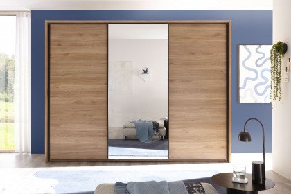 Bravo-sleeping von POL Power - Schwebetürenschrank Mauvella Oak - Spiegel