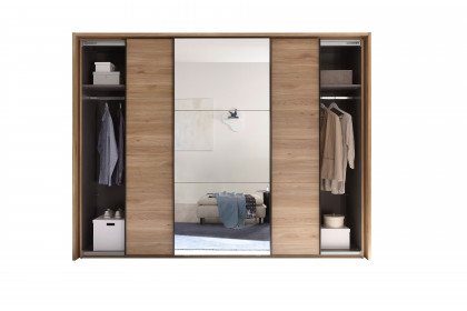 Bravo-sleeping von POL Power - Schwebetürenschrank Mauvella Oak - Spiegel