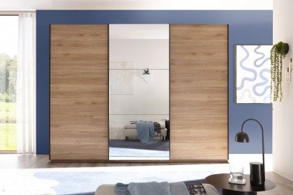 Bravo-sleeping von POL Power - Schwebetürenschrank Mauvella Oak - Spiegel