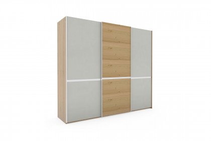 Savona 2.0 von Musterring - Schrank 250 cm breit Glas champagner - Eiche
