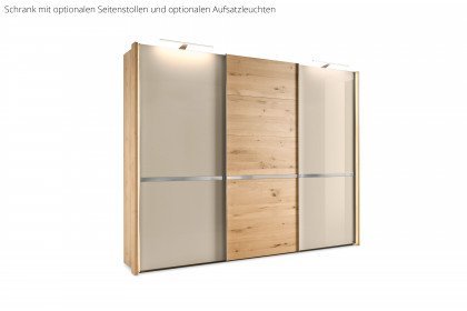 Savona 2.0 von Musterring - Schrank 250 cm breit Glas champagner - Eiche