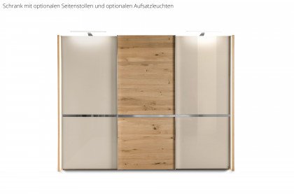Savona 2.0 von Musterring - Schrank 250 cm breit Glas champagner - Eiche