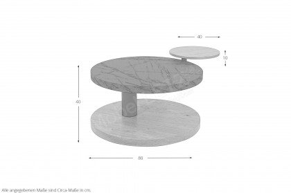 Variante 14 von Versa-living by Vierhaus - Couchtisch in Granit Petro Grigio/ Wildeiche