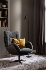 Kiko von SCHÖNER WOHNEN - Sessel graphite-schwarz
