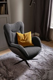Kiko von SCHÖNER WOHNEN - Sessel graphite-schwarz