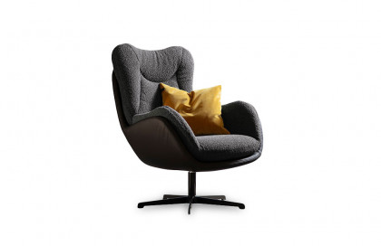 Kiko von SCHÖNER WOHNEN - Sessel graphite-schwarz