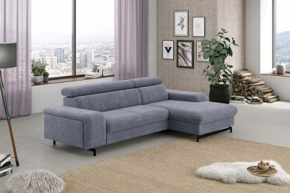 Emma-LE25 von COTTA - Couchgarnitur Variante rechts blue
