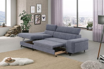 Emma-LE25 von COTTA - Couchgarnitur Variante links blue
