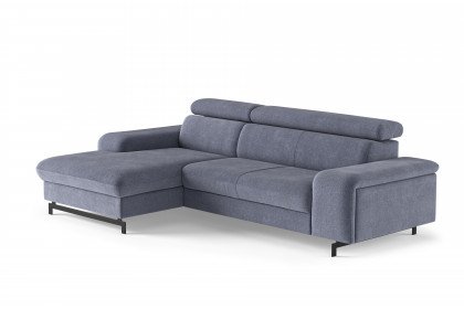 Emma-LE25 von COTTA - Couchgarnitur Variante links blue