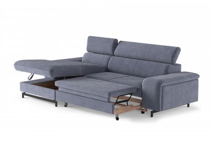 Emma-LE25 von COTTA - Couchgarnitur Variante links blue