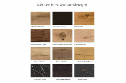 Lucca von SCHÖNER WOHNEN - Esstisch Eiche rustico hell geölt