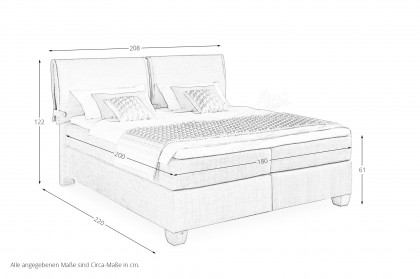 Felina BASIC von Musterring - Boxspringbett KT4 creme-beige