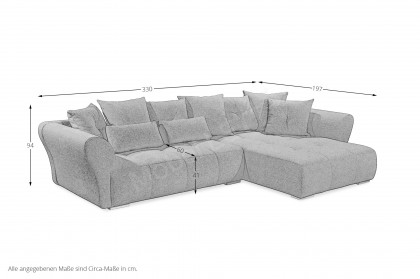 Merone von ED-Lifestyle - Eckcouch rechts cream