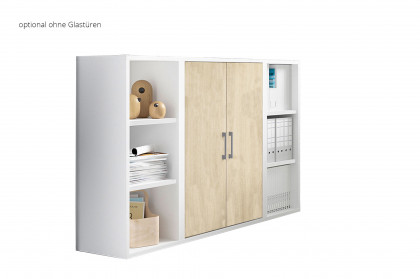 Big Profi Office von Mäusbacher - Sideboard-Kombination in Weiß & Birke NB