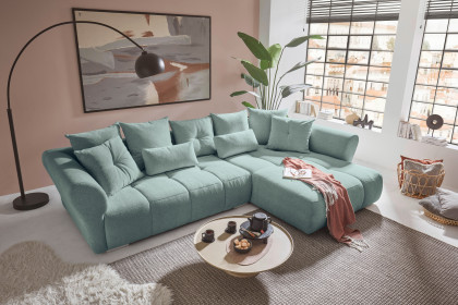 Merone von ED-Lifestyle - Ecksofa rechts mint