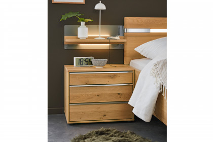Savona 2.0 von Musterring - Nachtschrank Bianco-Eiche teilmassiv