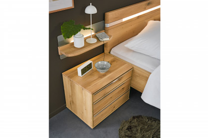 Savona 2.0 von Musterring - Nachtschrank Bianco-Eiche teilmassiv