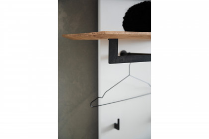 Yonna aus der SCHÖNER WOHNEN-Kollektion - Garderobe Kerneiche natur gebürstet/ Lack weiß