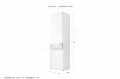 Yonna aus der SCHÖNER WOHNEN-Kollektion - Garderobe Kerneiche natur gebürstet/ Lack weiß