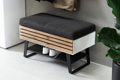 Yonna aus der SCHÖNER WOHNEN-Kollektion - Garderobe Kerneiche natur gebürstet/ Lack weiß