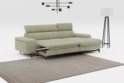 Emma-LE25 von COTTA - Couchgarnitur Variante rechts green