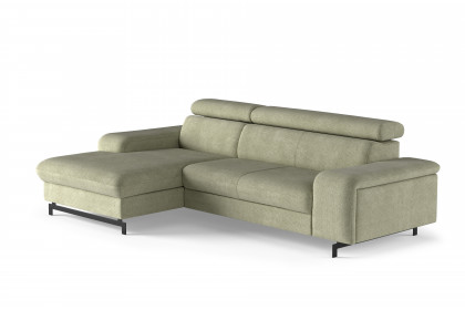 Emma-LE25 von COTTA - Couchgarnitur Variante links green