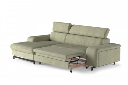 Emma-LE25 von COTTA - Couchgarnitur Variante links green
