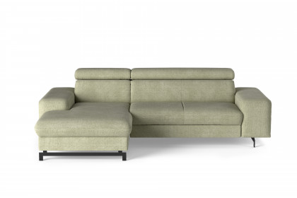 Emma-LE25 von COTTA - Couchgarnitur Variante links green