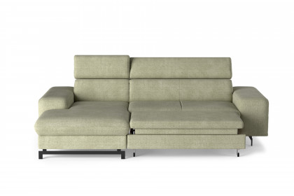 Emma-LE25 von COTTA - Couchgarnitur Variante links green