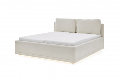SC200 von Musterring - Polsterbett beige mit Bettkasten