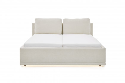 SC200 von Musterring - Polsterbett beige mit Bettkasten