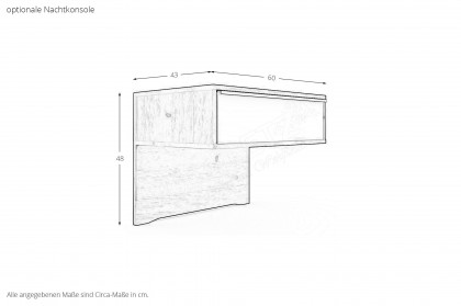 Savona 2.0 von Musterring - Bett Bianco-Eiche teilmassiv 180x200 cm