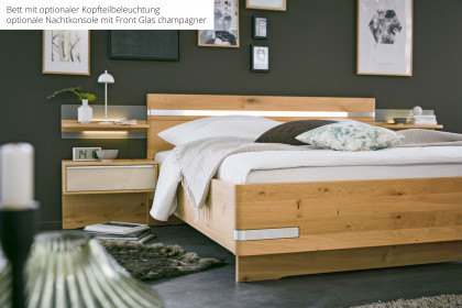 Savona 2.0 von Musterring - Bett Bianco-Eiche teilmassiv 180x200 cm