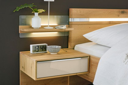 Savona 2.0 von Musterring - Bett Bianco-Eiche teilmassiv 180x200 cm