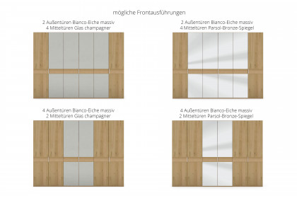 Savona 2.0 von Musterring - Schrank Champagnerglas - Bianco-Eiche
