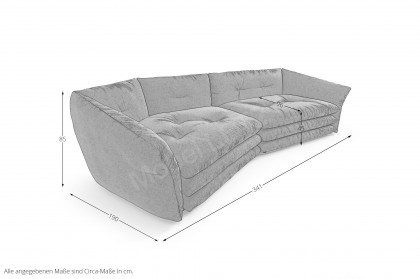 Manyara von Bretz - Sofa links savanna