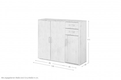 Big Profi Office von Mäusbacher - schmales Sideboard in Birke Nachbildung