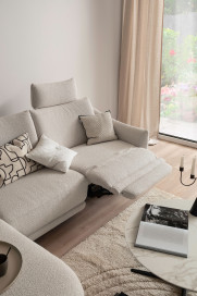 Tabby von SCHÖNER WOHNEN - Polsterecke links silver-creme