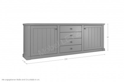 Village von SCHÖNER WOHNEN - Sideboard in Lack stone