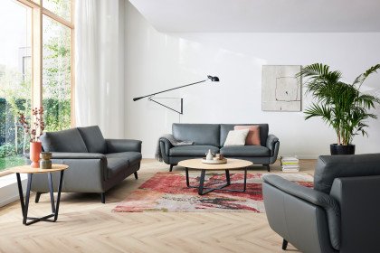 CL 940 von Erpo Polstermöbel - Leder-Duo anthrazit