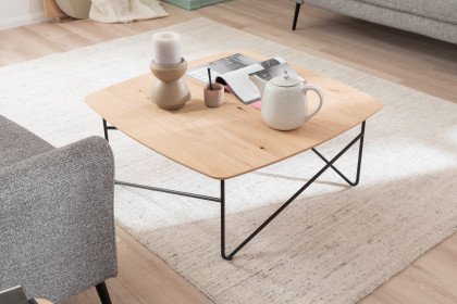 Solo-living von SCHÖNER WOHNEN - Couchtisch Wildeiche/ Metall
