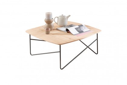 Solo-living von SCHÖNER WOHNEN - Couchtisch Wildeiche/ Metall